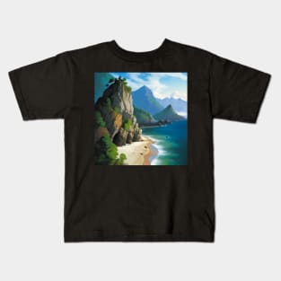 Sword Coast Beach in Summer Kids T-Shirt